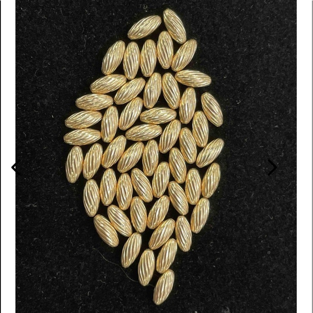 10K YELLOW GOLD TEXTURED BEADS.
